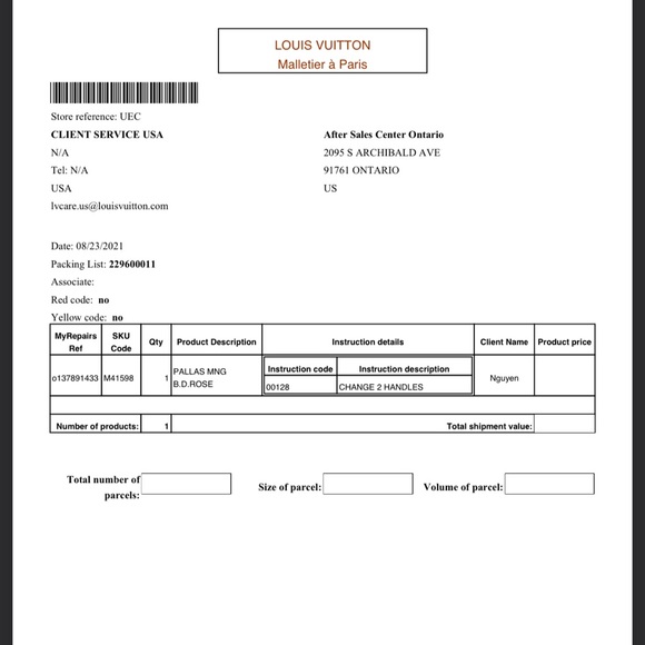 Authentic Louis Vuitton Pallas MM - Picture 14 of 15